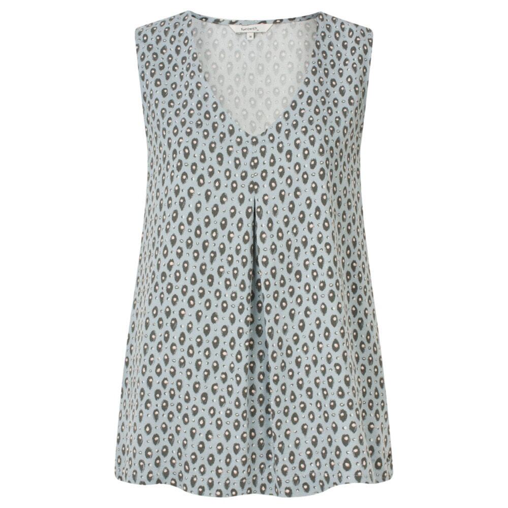 Sandwich EU 34/US 2 Tiger Print Viscose Sleeveless Top.